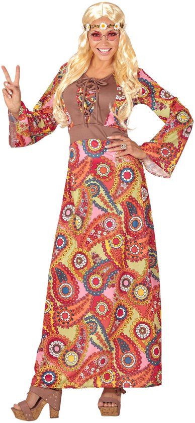 Generik Lange hippiejurk voor vrouwen - Verkleedkleding