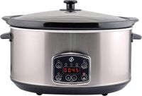 Equivera Mijoteuse numérique avec Minuterie - 4.5L - Inox - Argent