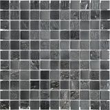 Casa Linea Mosaique Glossy Noir 1 Plaque 30,5 x 30,5 cm