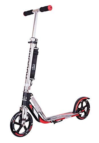 Hudora BigWheel 205 - Tret-scooter inklapbare City-Scooter 14724 - Big Wheel RX 205 Zwart/Rood