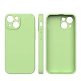 Beschermhoes iPhone 14 (6.1 inch) Case, Camera Protection, Anti-Fingerprint, Military Grade Protection, Premium Liquid Silicone Matcha Green Case