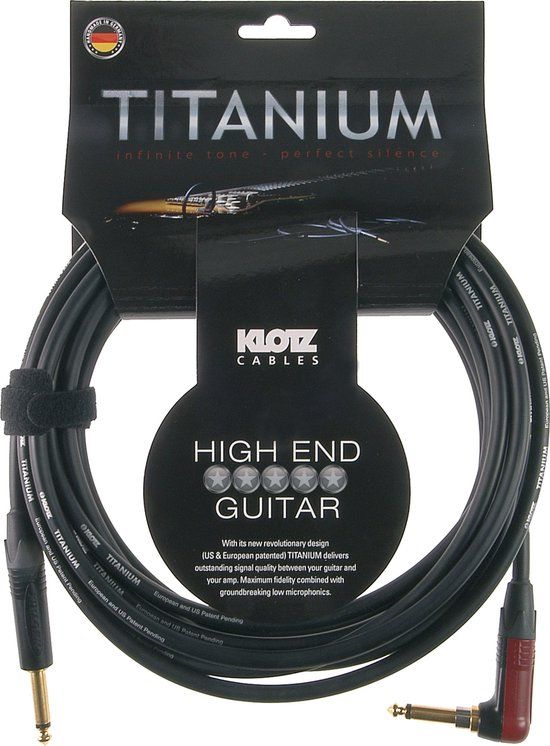 Klotz TIR0600PSP Titanium instrumentkabel 6 m - Kabel voor instrumenten