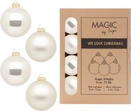 Inge-glas Inge Christmas Goods Kerstballen - 12x stuks - Champagne - Glas - 8 cm