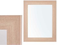 Giftdecor Wandspiegel Verona - Naturel - MDF Frame - Brede Lijst - 38 x 48 cm