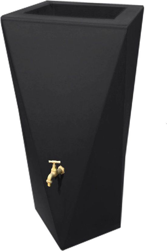 Prestige Water Regenton twist Zwart 100L incl. kraantje