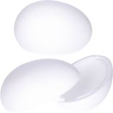 Merkloos Piepschuim hobby vorm - 2x - ei - 20 cm - DIY knutsel figuren om te versieren - paasei