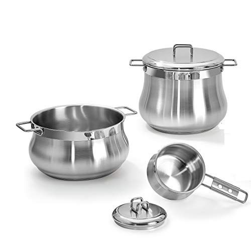 Barazzoni Tummy - Pannenset - 5-delig - RVS 18/10