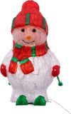 Feeric Lights & Christmas Sneeuwpop op ski Kerstverlichting - 40 x 24,5 x 45 cm - LED