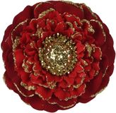 Decoris Bloem polyester d10h3 cm rood