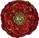 Decoris Bloem polyester d10h3 cm rood