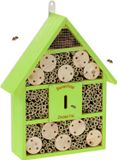 Merkloos Relaxdays insectenhotel hangend - 38x29x9 cm - hout - bijenhotel - groen