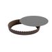 Gobel 240 mm niet-Stick ronde gecanneleerde taart vorm losse basis, bruin
