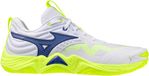 Mizuno Wave Momentum Elite Indoor Schoenen Volleybal Unisex Wit/Lichtgeel/Dazzling Blauw Maat 38.5