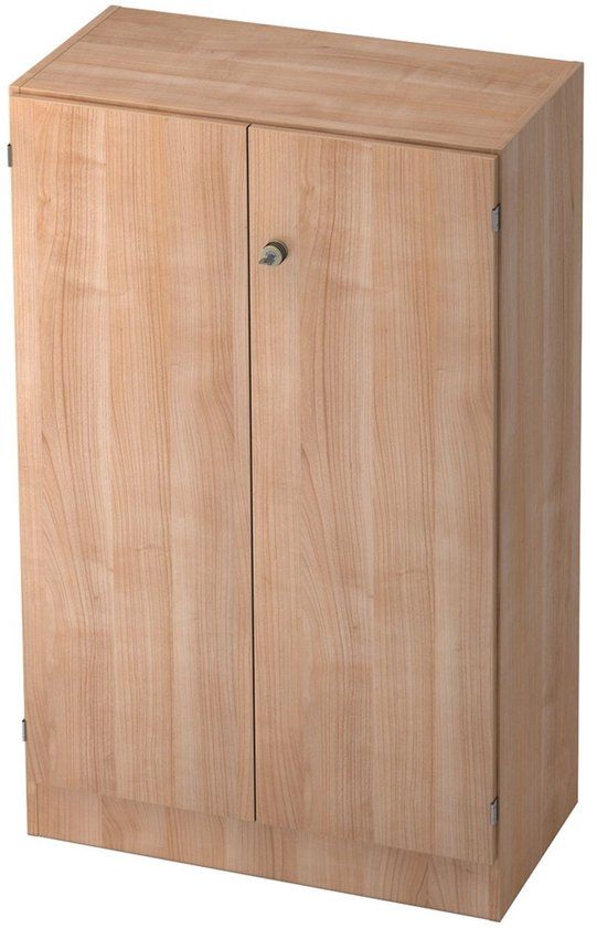 hjh OFFICE PRO Wandkast - Walnoot - 80 x 42 x 127 cm - hjh OFFICE PRO Signa K 6550 SG
