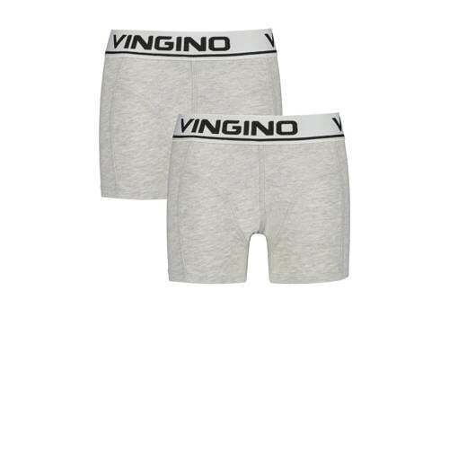 Vingino Vingino boxershort - set van 2 grijs melange