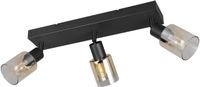 RL LIVE YOUR LIGHT Reality cadiz - spot - zwart mat - excl. 3x e14 4 w - plafondbevestiging