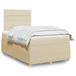 Maison Exclusive - Boxspringbed met matras, crème, 120x200 cm, textiel