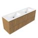 Saniclass Badkamermeubelset - 160x45x77.5cm - Mat Eiken Natural