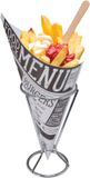 Bellatio Design Frietzakhouder - incl. 20 frietzakjes - 9 x 16 cm - patathouder - patatzakhouder - patat serveren