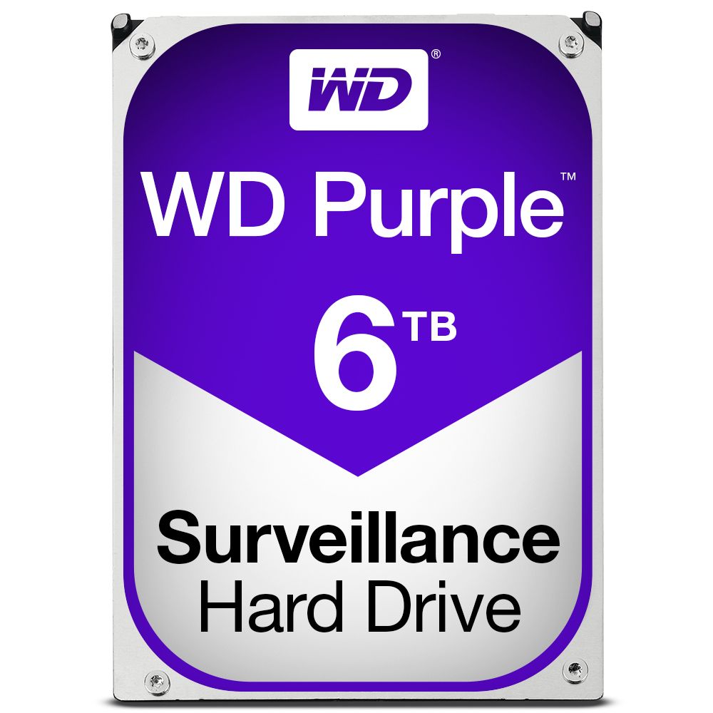 WD Purple 6TB 3.5" SATA III HDD for Surveillance