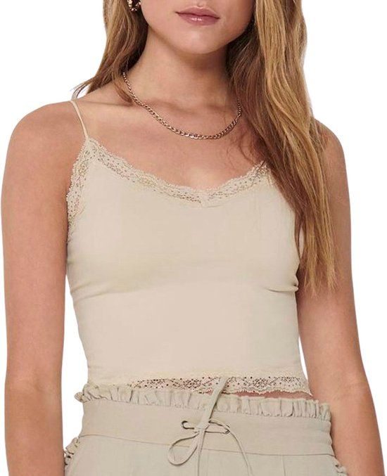 Only Vicky Lace Seamless Cropped Top Dames - Maat S/M