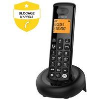 Alcatel Draadloze telefoon E260 S-Voice met antwoordapparaat en oproepblokkering Zwart