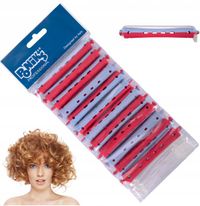 Poniks Haarrollers voor Permanente Krullen - 12 stuks 11mm Rood/Blauw