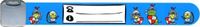 Infoband Infoband polsbandjes - Set van 2 SOS naambandjes voor kinderen - Blauw - 1 x Vliegtuigjes en 1 x Ridders