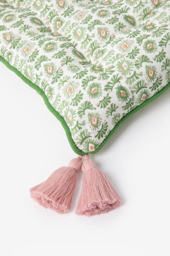 Sissy-Boy Groen tuinkussen met mystic eye print