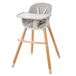 Roba 2in1 kinderstoel Style Up Wood - Gris