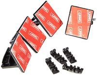K-home 86380560 zelfklevende drager voor plissé, zwart, 4 stuks