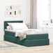 Maison Exclusive - Lit coffre à LED avec matelas vert foncé 100 x 200 cm, velours