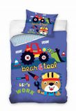 Sweet Home dekbedovertrek Animals Bear & Tool 160 x 200 cm – 70 x 80 cm – katoen