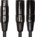 Roland RCC-YC-XF2XM Y-Splitter Kabel XLR Female naar 2x XLR Male 15 cm Zwart