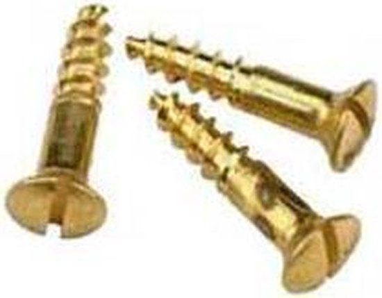 Hoenderdaal Fasteners HOENDERDAAL Houtschroef LK 4 x 40 mm messing 200 stuks