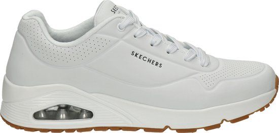 Skechers Uno - Stand On Air Heren Sneakers - Wit - Maat 40