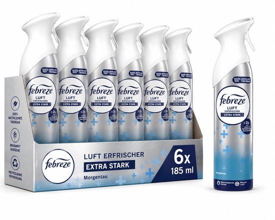 Febreze Luchtverfrisser Morgentau 185 ml (6 stuks)