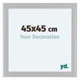 yd. Cadre photo 45x45 cm - MDF - Bois blanc grainé - Como