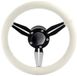 VETUS volant cuir blanc Albus Ø300mm