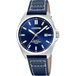 CALYPSO Herenhorloge Analoog van Leer Blauw