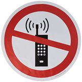 Geen mobiele telefoons vloer graphics