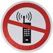 Geen mobiele telefoons vloer graphics