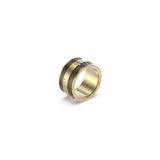 Guess Ring - Roestvrij staal - Goud/Zwart - Maat 64