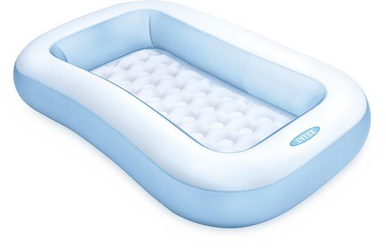 Intex Baby Opblaaszwembad - Rechthoekig - Blauw - 166 x 100 x 25 cm
