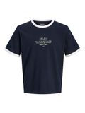 Jack & Jones T-shirt Sky Captain Katoen Ronde hals Korte mouw Regular Fit