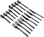 Bodum Barcelona K6335-01 bestekset, PVD, zwart, 4 x 20 x 2 cm, 16 stuks