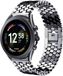 Strap-it 44mm stalen vis band - zwart - Geschikt voor Fossil Gen 6