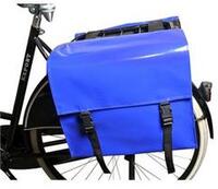 de Poort dubbele fietstas Luxe - Blauw