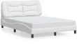 vidaXL - Bedframe - Kunstleer - Wit - 120x200 cm