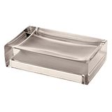 GEDY Auckland zeepbakje, transparant hars, taupe, 3 x 11 x 7 cm